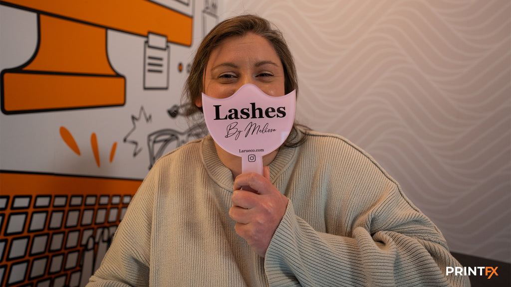 Personalized Lash Tech Photo Prop: Handheld Mirror, Aesthetics Signage